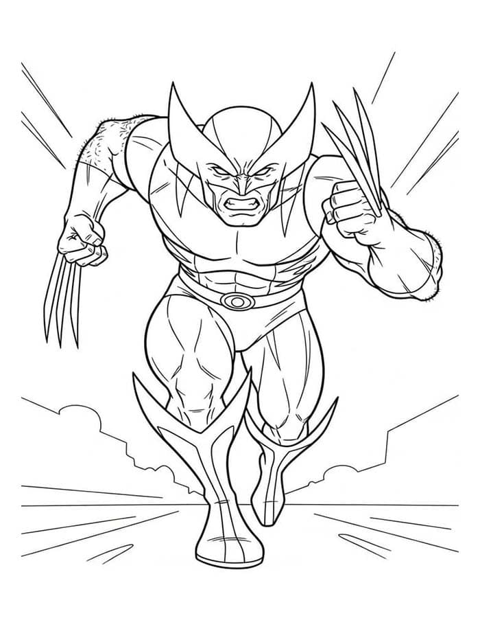 İnanılmaz Wolverine Boyama Sayfası