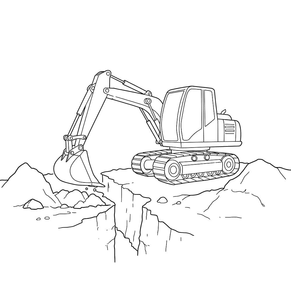 İnşaat Alanı taslak Boyama Sayfası