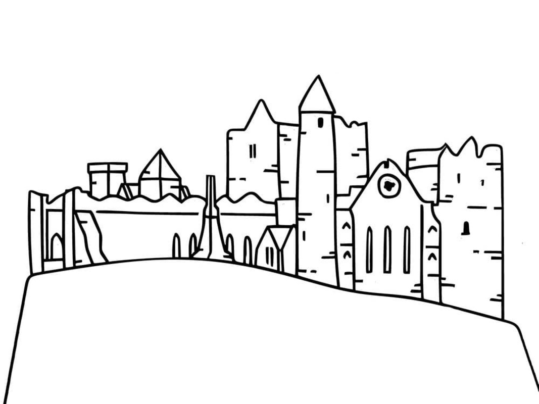 İrlanda çocuklar için kolay Boyama Sayfası