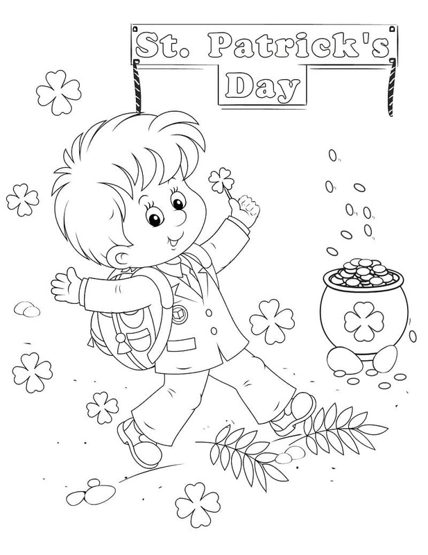 İrlanda çocuklar için ücretsiz Boyama Sayfası