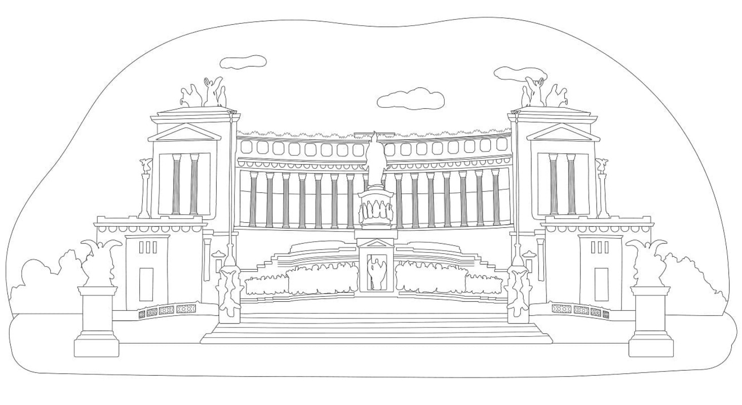 İtalya Ücretsiz Boyama Sayfası