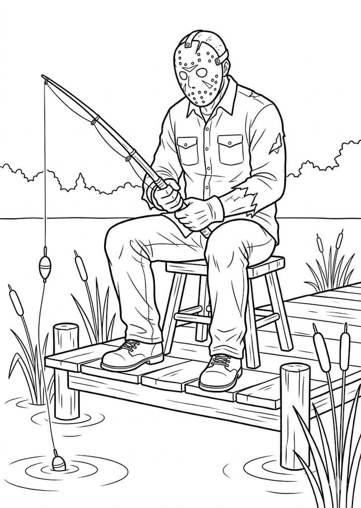 Jason Voorhees Görüntü Boyama Sayfası