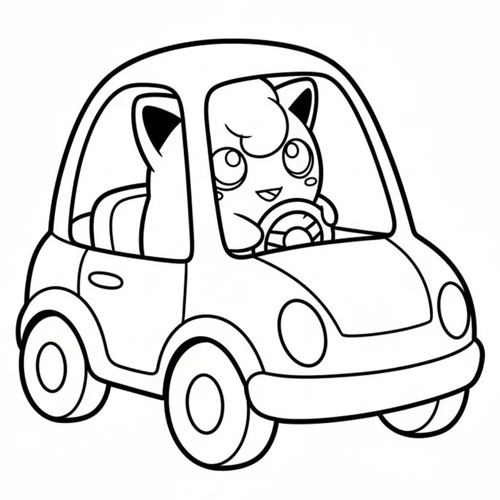 Jigglypuff Çizim Boyama Sayfası