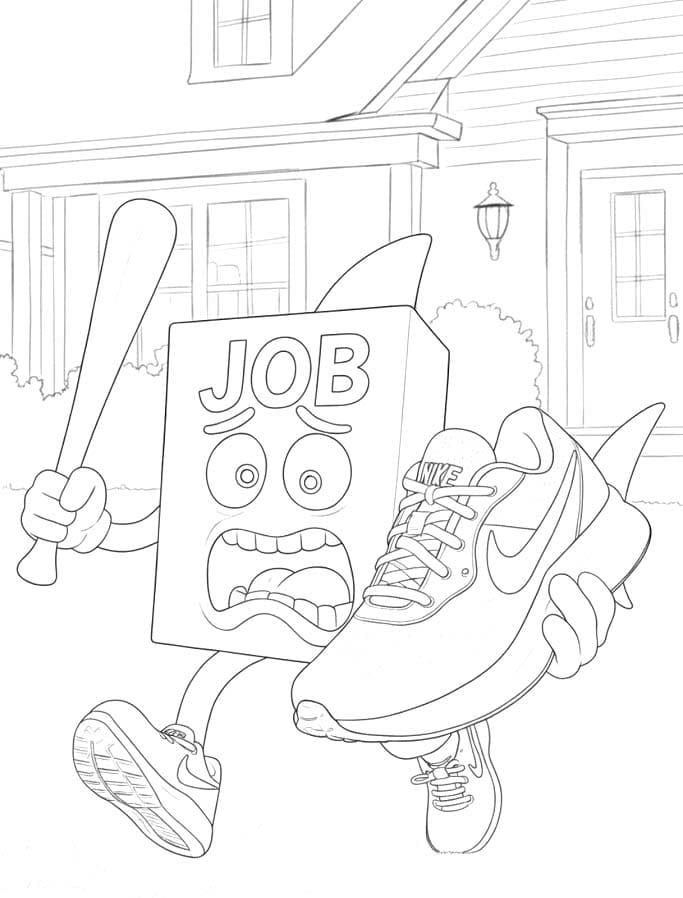 Job Job Job Sahur çizim ücretsiz Boyama Sayfası