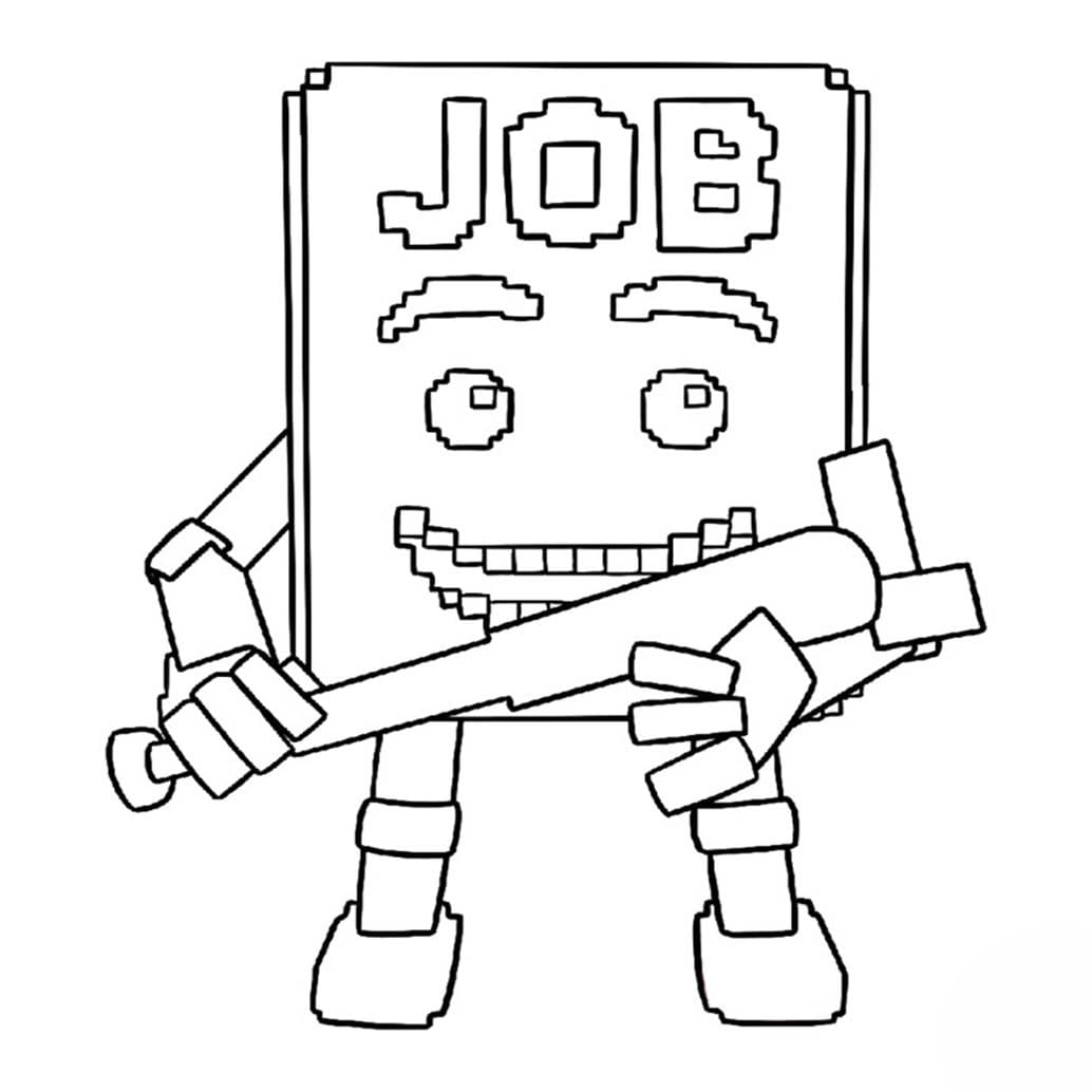 Job Job Job Sahur resim Boyama Sayfası