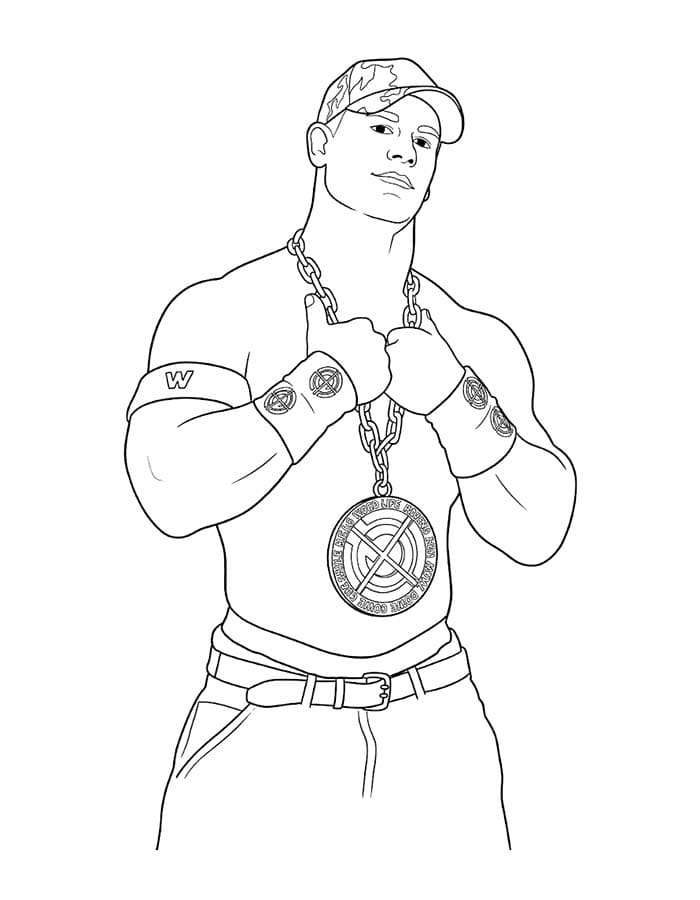 John Cena Temel Boyama Sayfası
