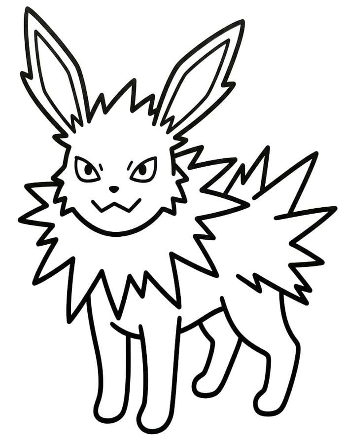 Jolteon Kolay Boyama Sayfası