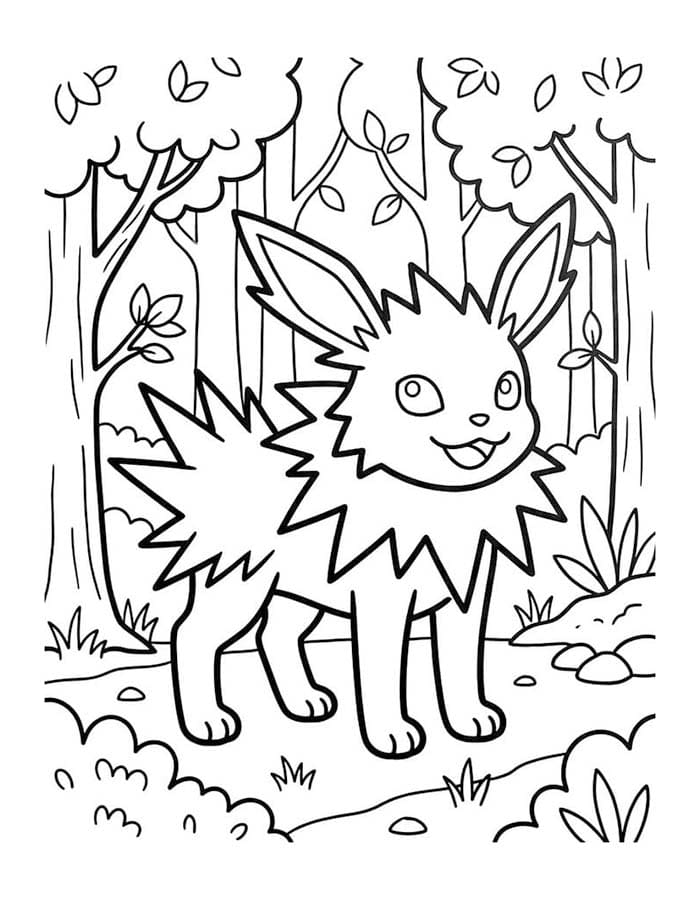 Jolteon Temel Boyama Sayfası