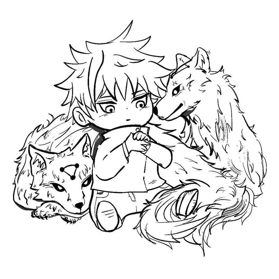 Jujutsu Kaisen temel Boyama Sayfası