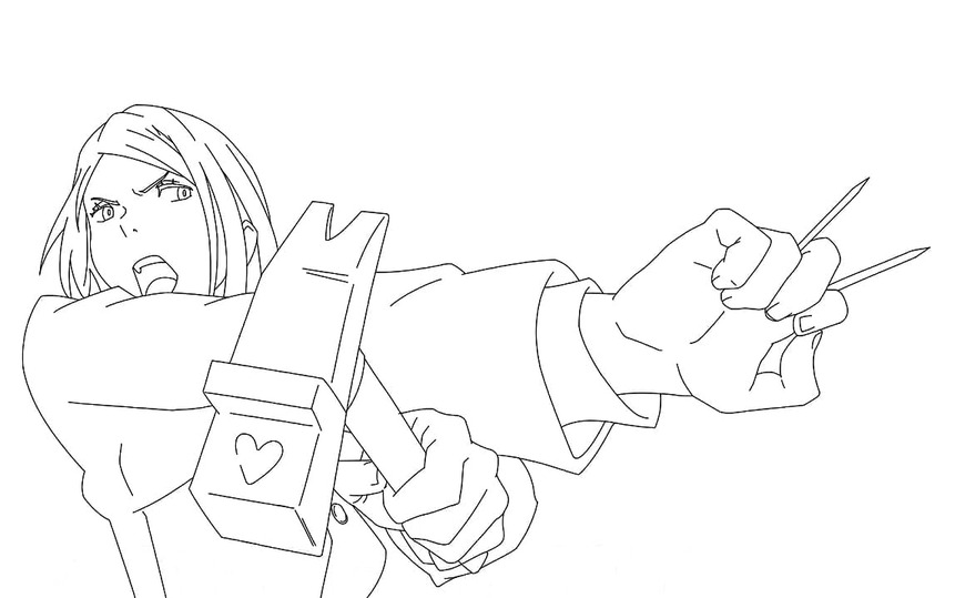 Jujutsu Kaisen ücretsiz kolay Boyama Sayfası