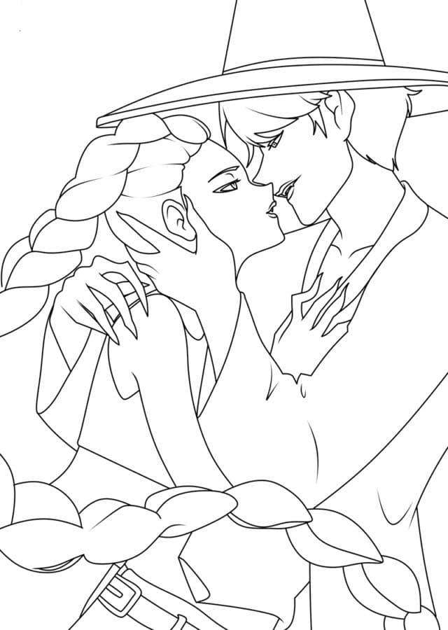 KPop Demon Hunters çocuklar için ücretsiz Boyama Sayfası