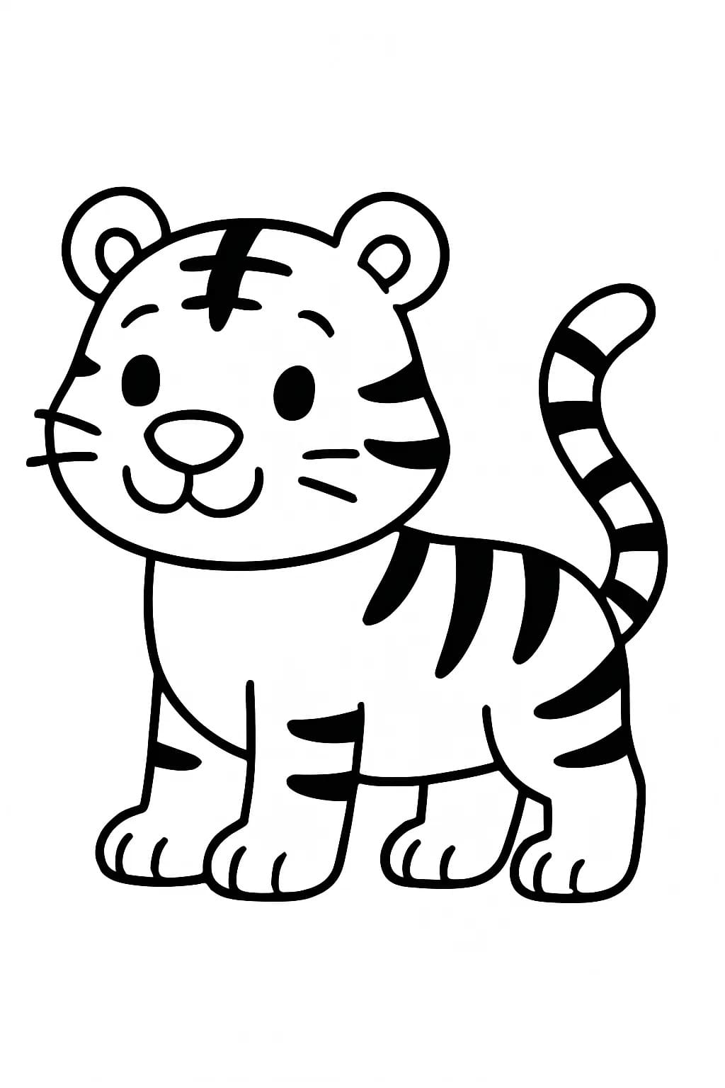 Kaplan çocuklar için yazdırılabilir Boyama Sayfası