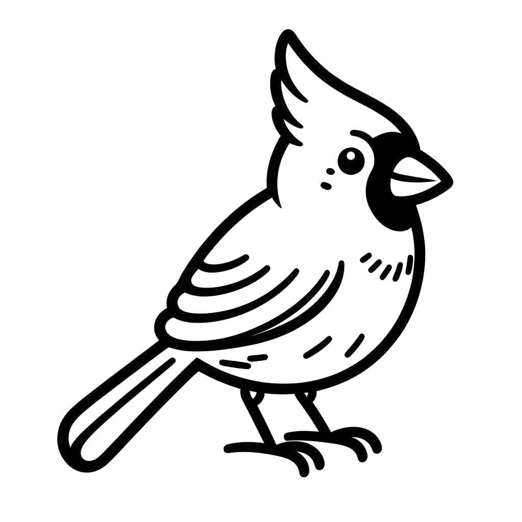 Kardinal Ücretsiz yazdırılabilir Boyama Sayfası