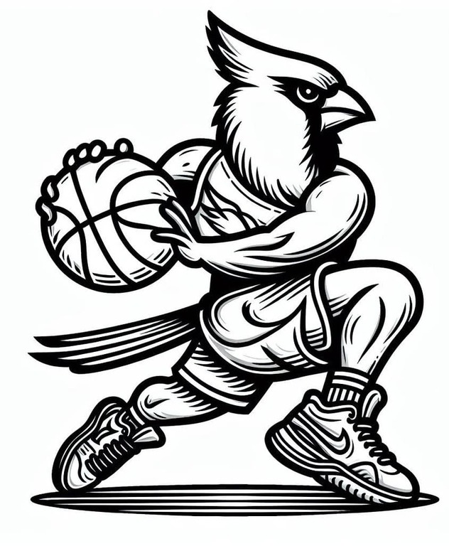 Kardinal çocuklar için ücretsiz yazdırılabilir Boyama Sayfası