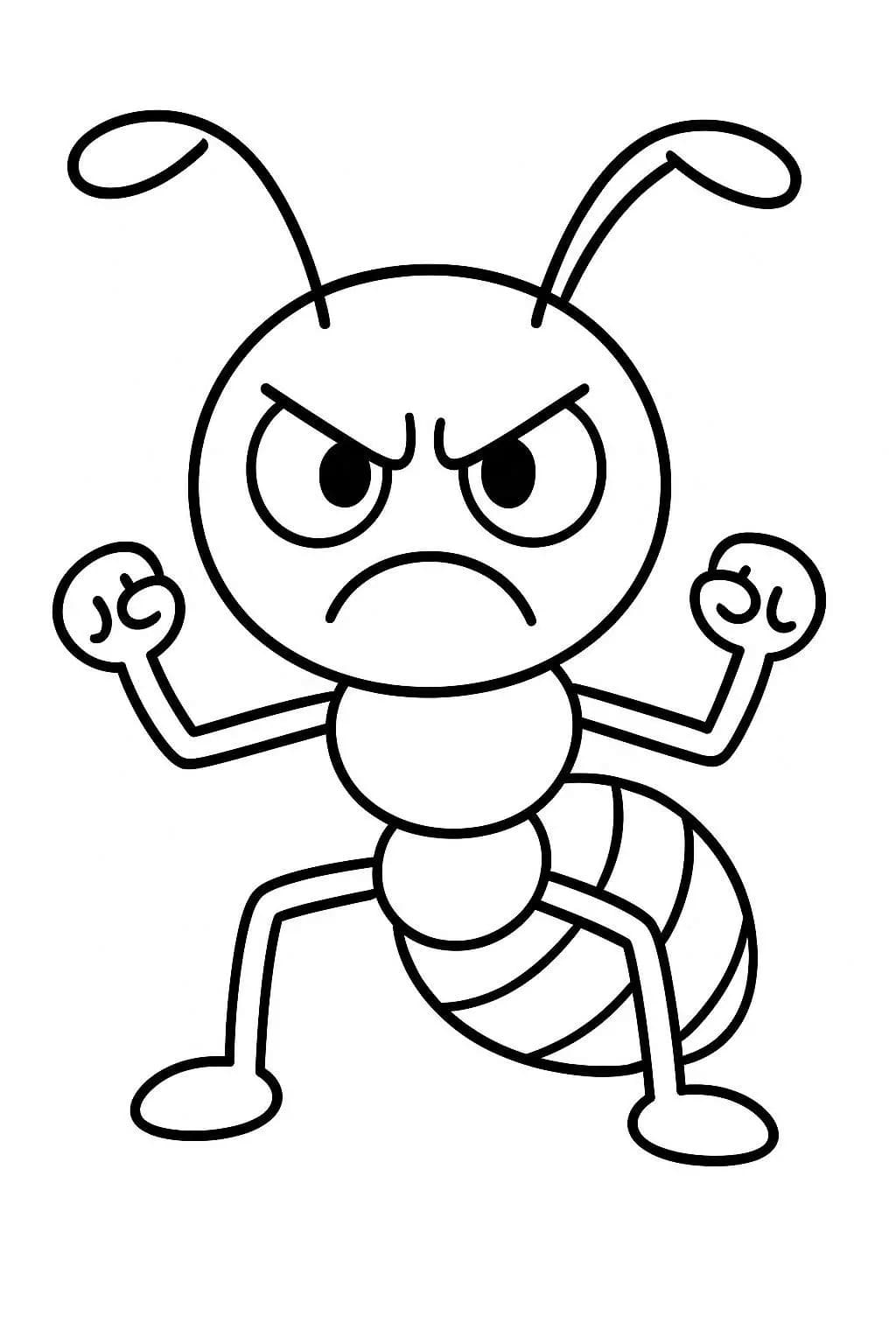 Karınca kolay Boyama Sayfası