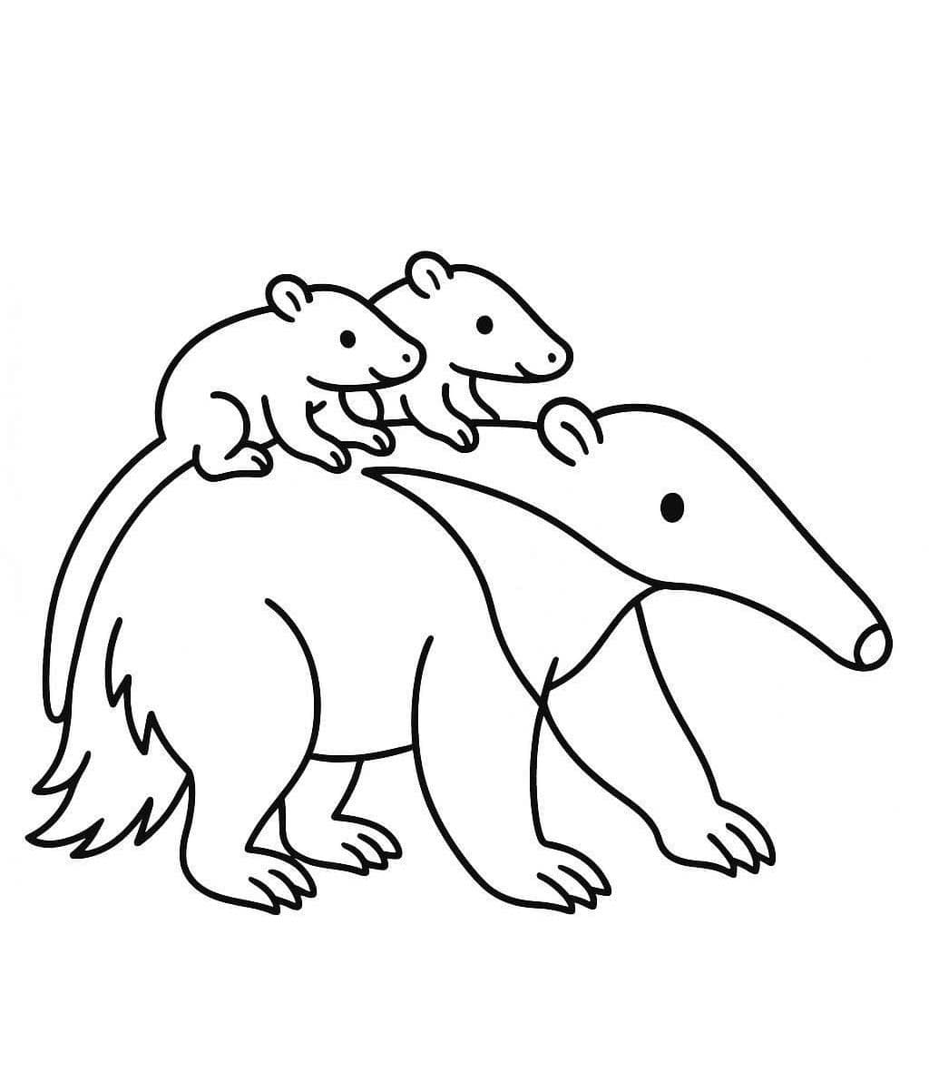 Karıncayiyen 8 Boyama Sayfası