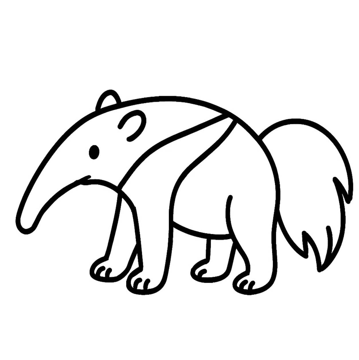 Karıncayiyen resim Boyama Sayfası