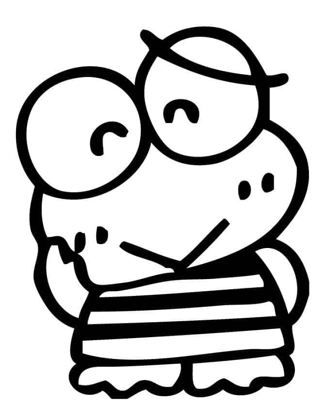 Keroppi 6'i çiz Boyama Sayfası