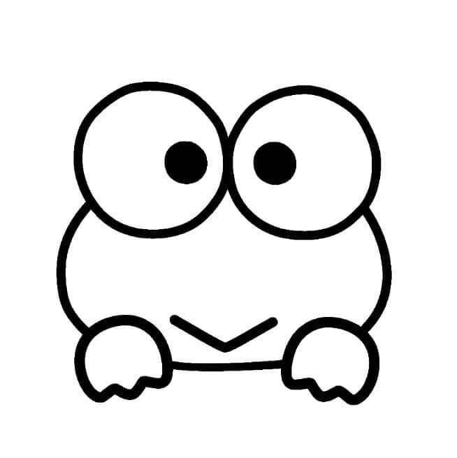 Keroppi 8'i çiz Boyama Sayfası