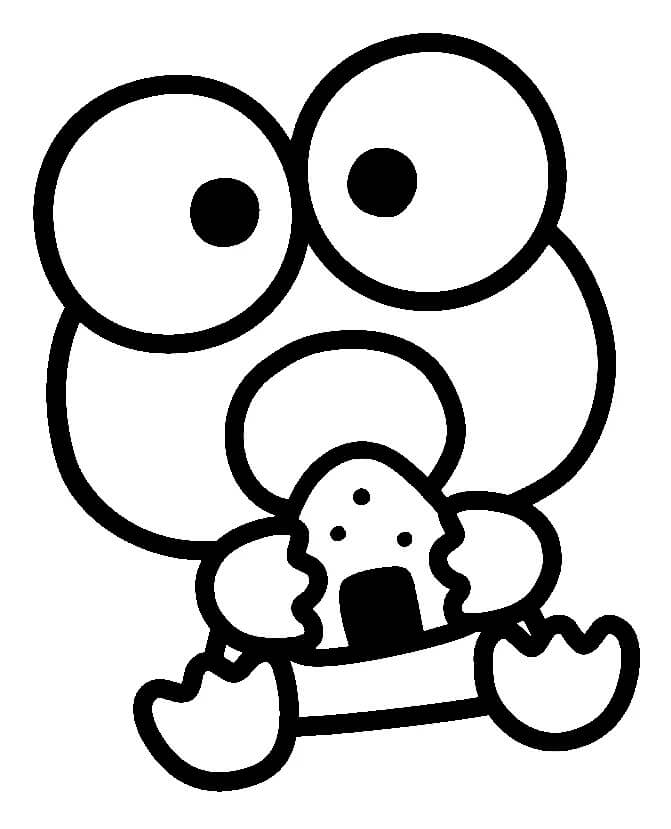 Keroppi'nin temel Boyama Sayfası