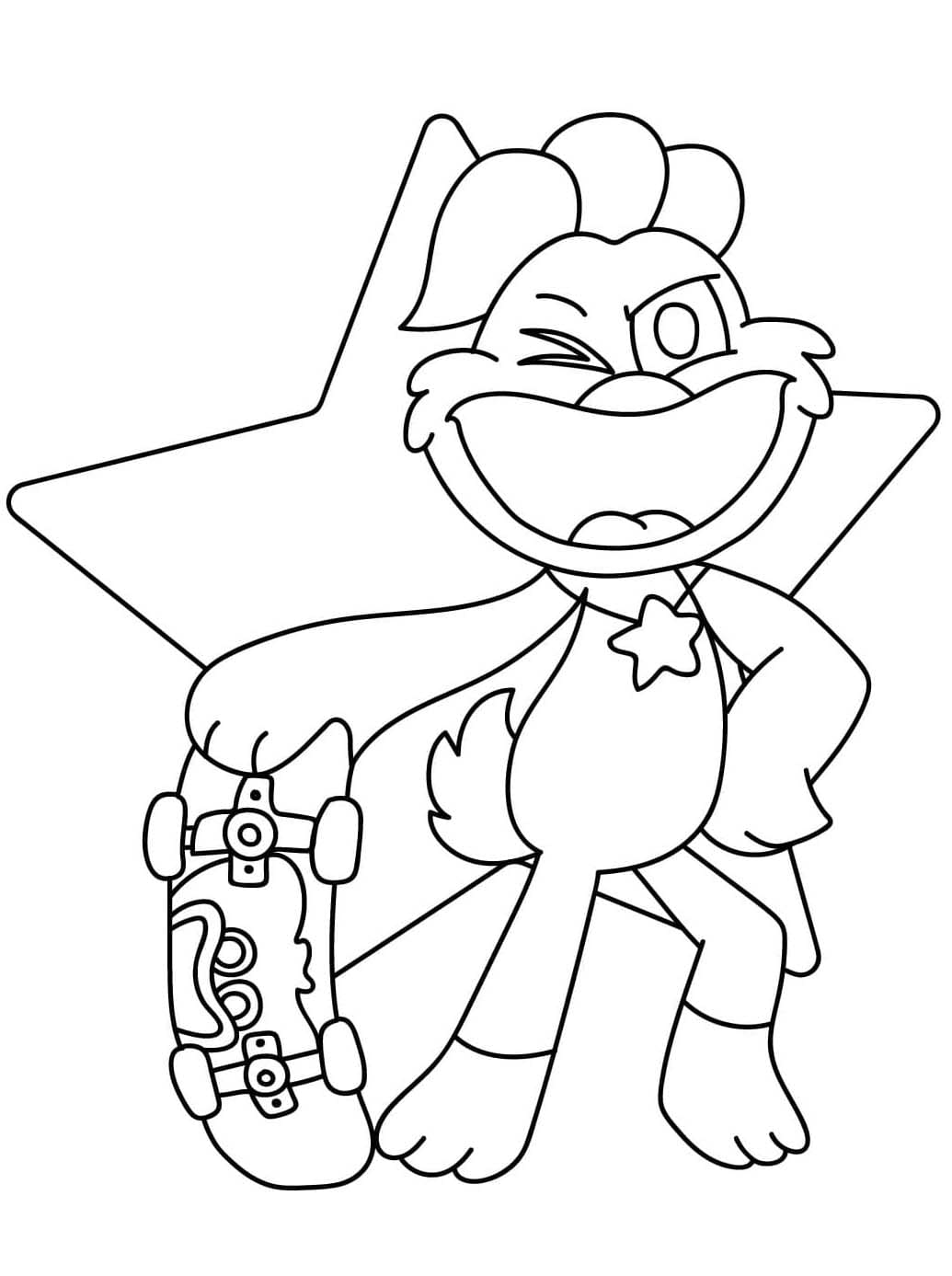 KickinChicken Ücretsiz Boyama Sayfası