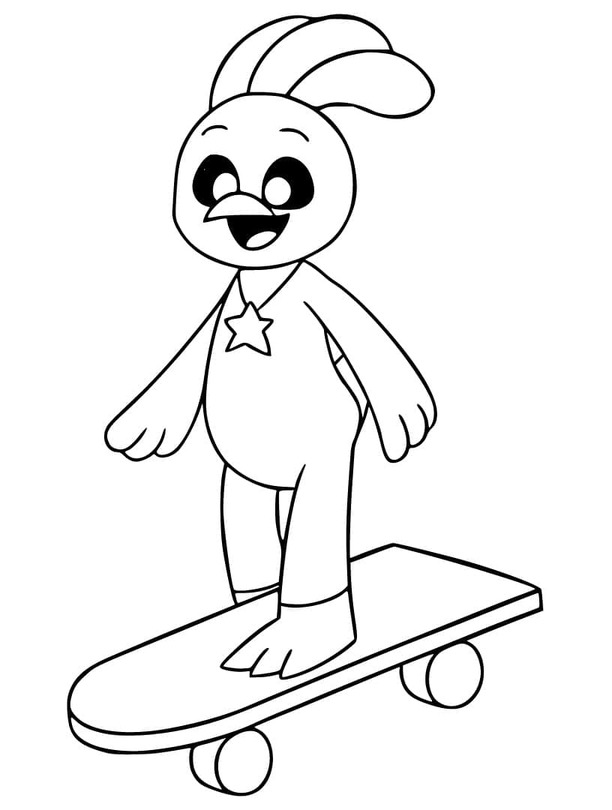 KickinChicken sevimli Boyama Sayfası