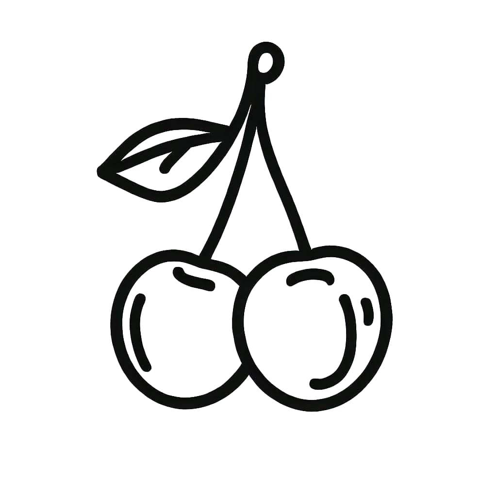 Kiraz 7 Boyama Sayfası