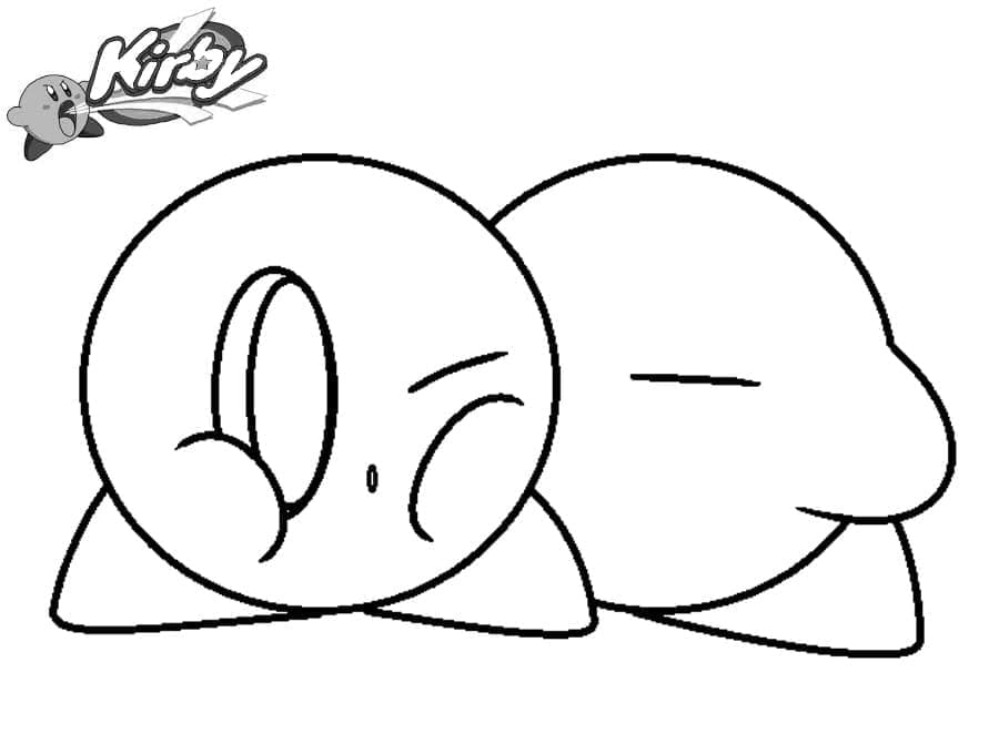 Kirby Sevimli Boyama Sayfası