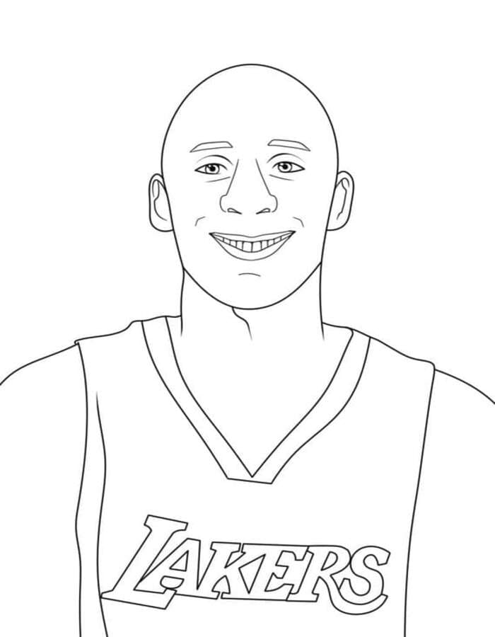 Kobe Bryant Çizim Boyama Sayfası
