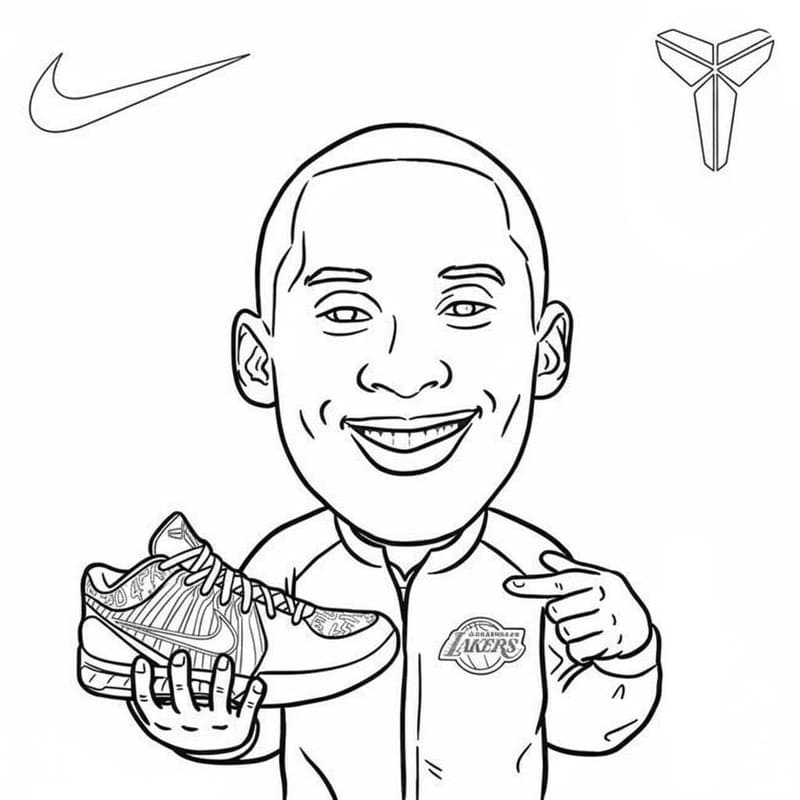 Kobe Bryant Kolay Boyama Sayfası