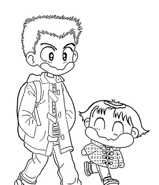 Kocchi Muite Miiko ücretsiz yazdırılabilir Boyama Sayfası