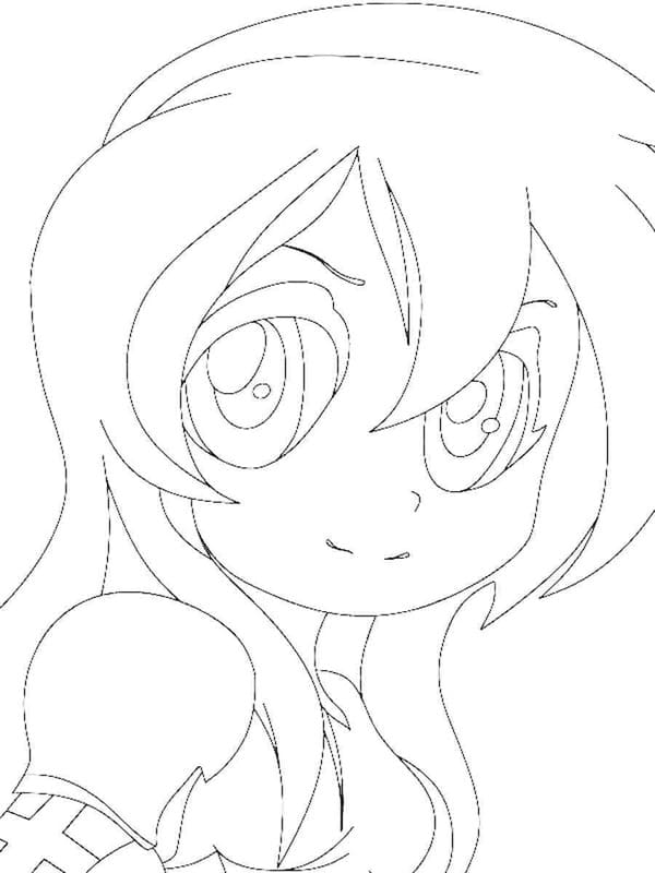 Kolay Aphmau Çizim Boyama Sayfası