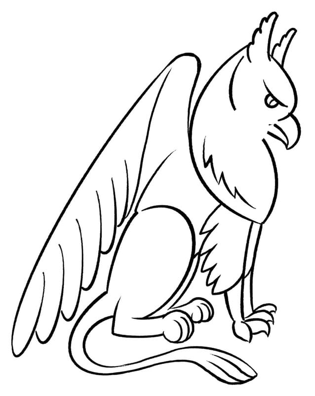 Kolay Griffon Boyama Sayfası