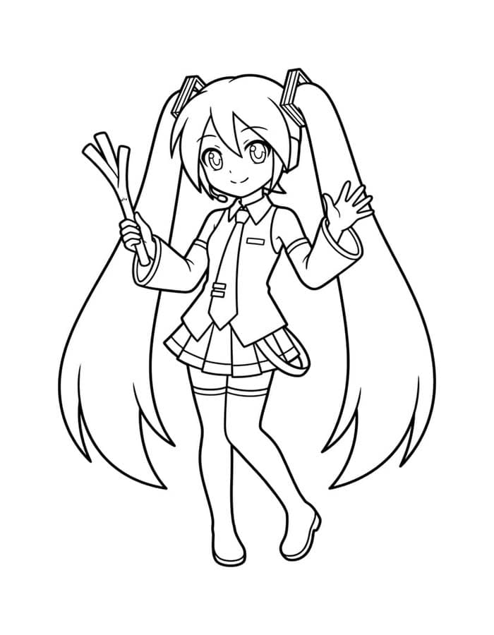 Kolay Hatsune Miku Boyama Sayfası