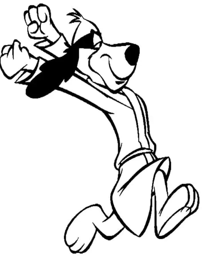 Kolay Hong Kong Phooey resim Boyama Sayfası