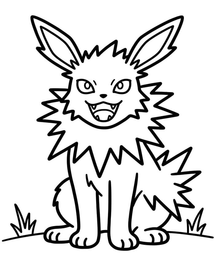 Jolteon Boyama Sayfaları