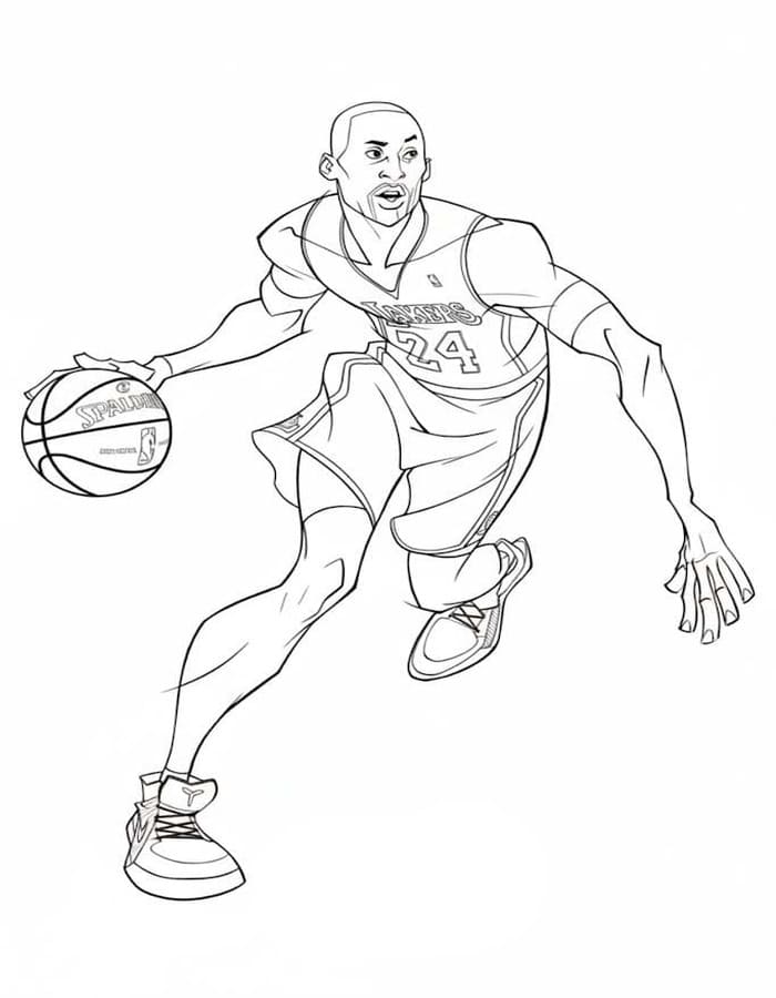 Kolay Kobe Bryant Boyama Sayfası