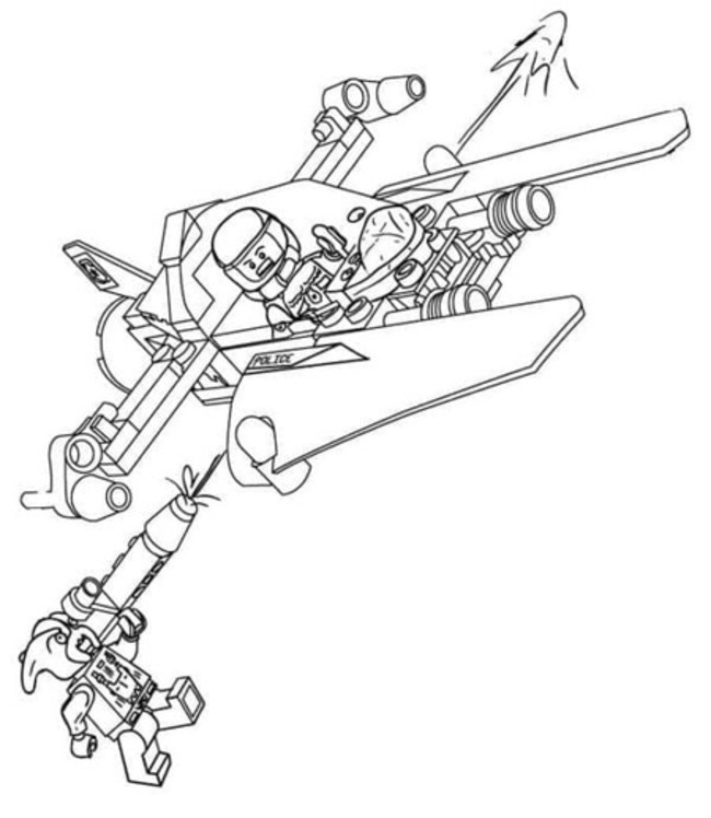 Kolay Lego Yıldız Savaşları Boyama Sayfası