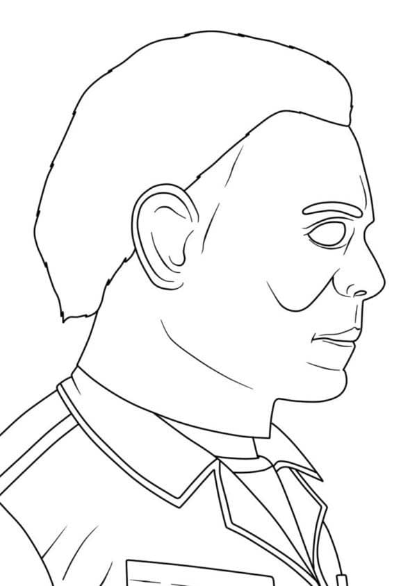 Kolay Michael Myers Çizim Boyama Sayfası