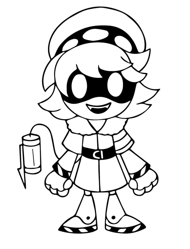 Kolay Murder Drones resim Boyama Sayfası