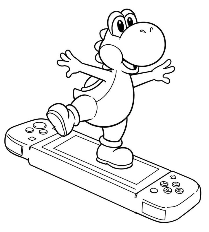 Kolay Nintendo Switch Çizim Boyama Sayfası