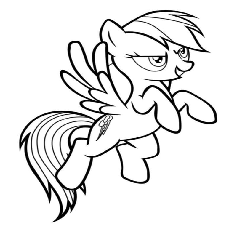 Rainbow Dash Boyama Sayfaları