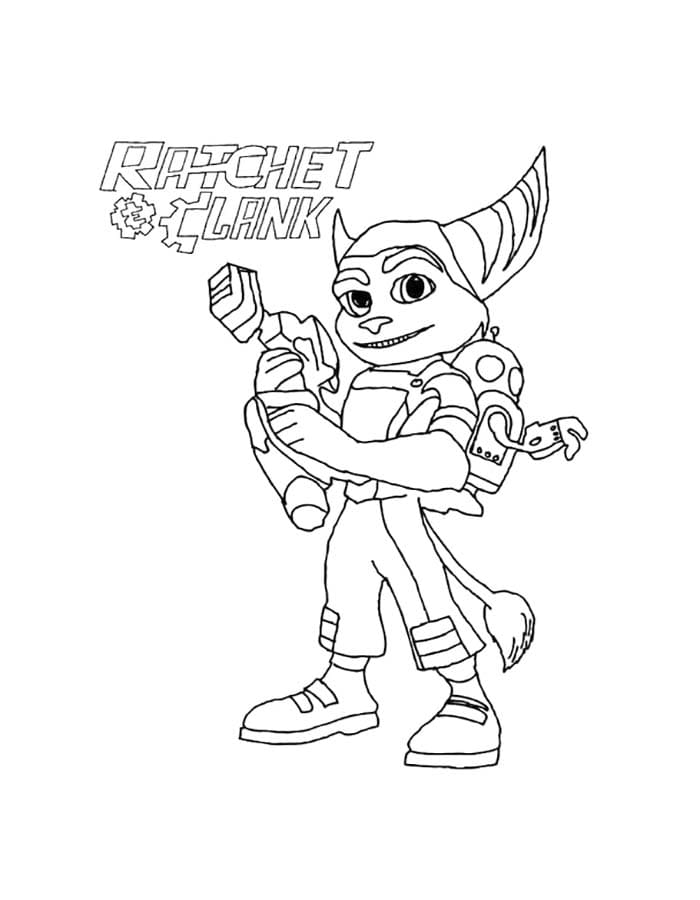 Kolay Ratchet ve Clank Boyama Sayfası