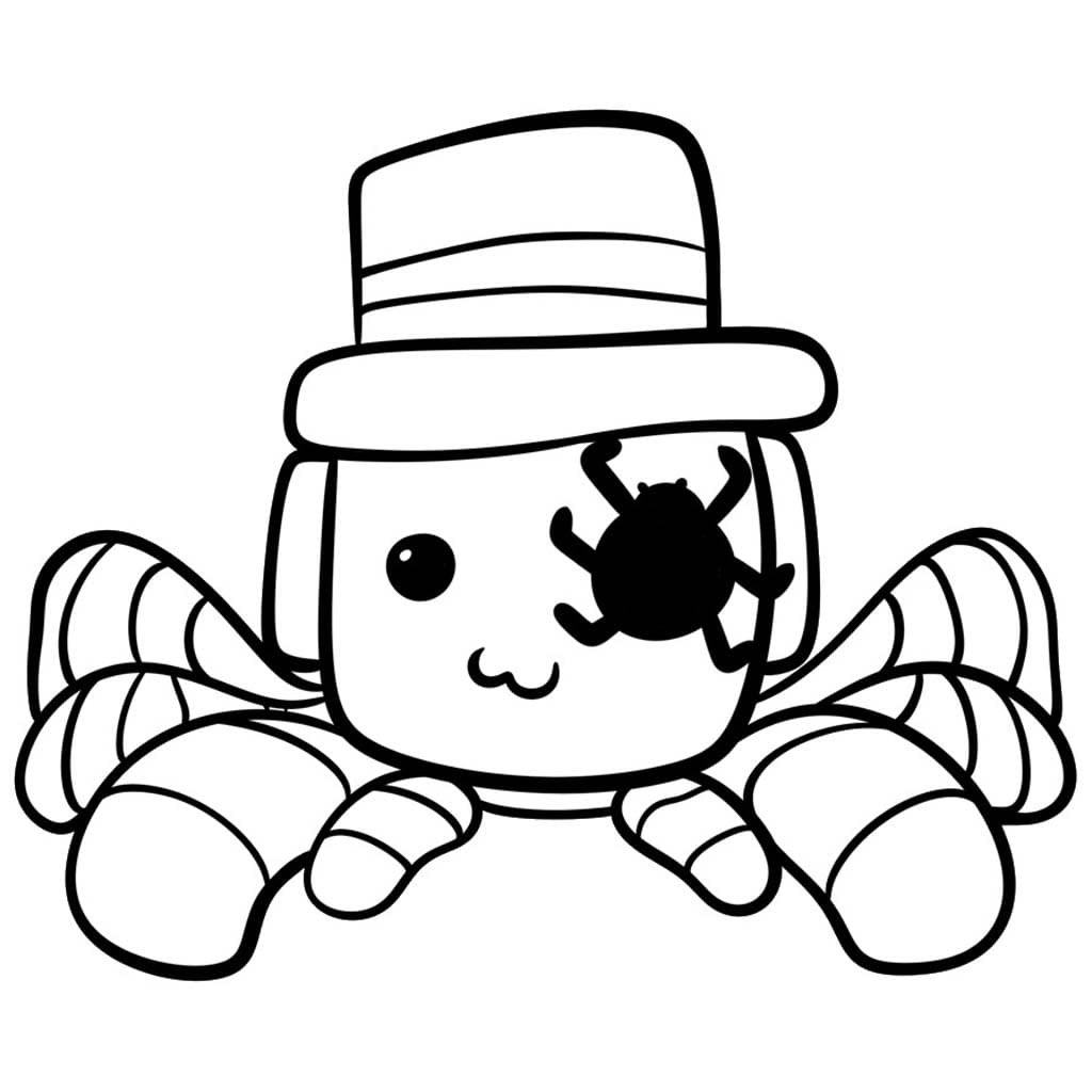 Kolay SpyderSammy resim Boyama Sayfası