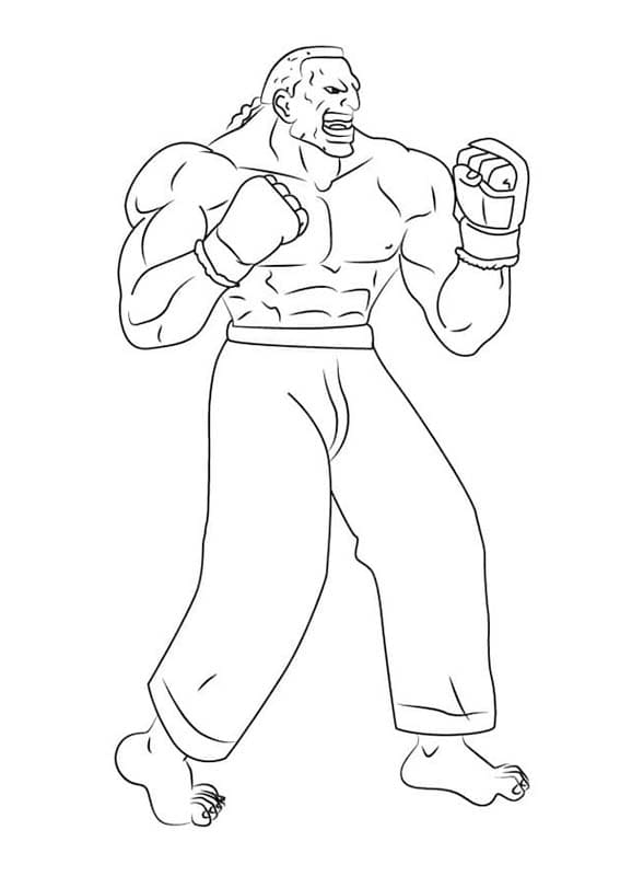 Kolay Street Fighter Boyama Sayfası
