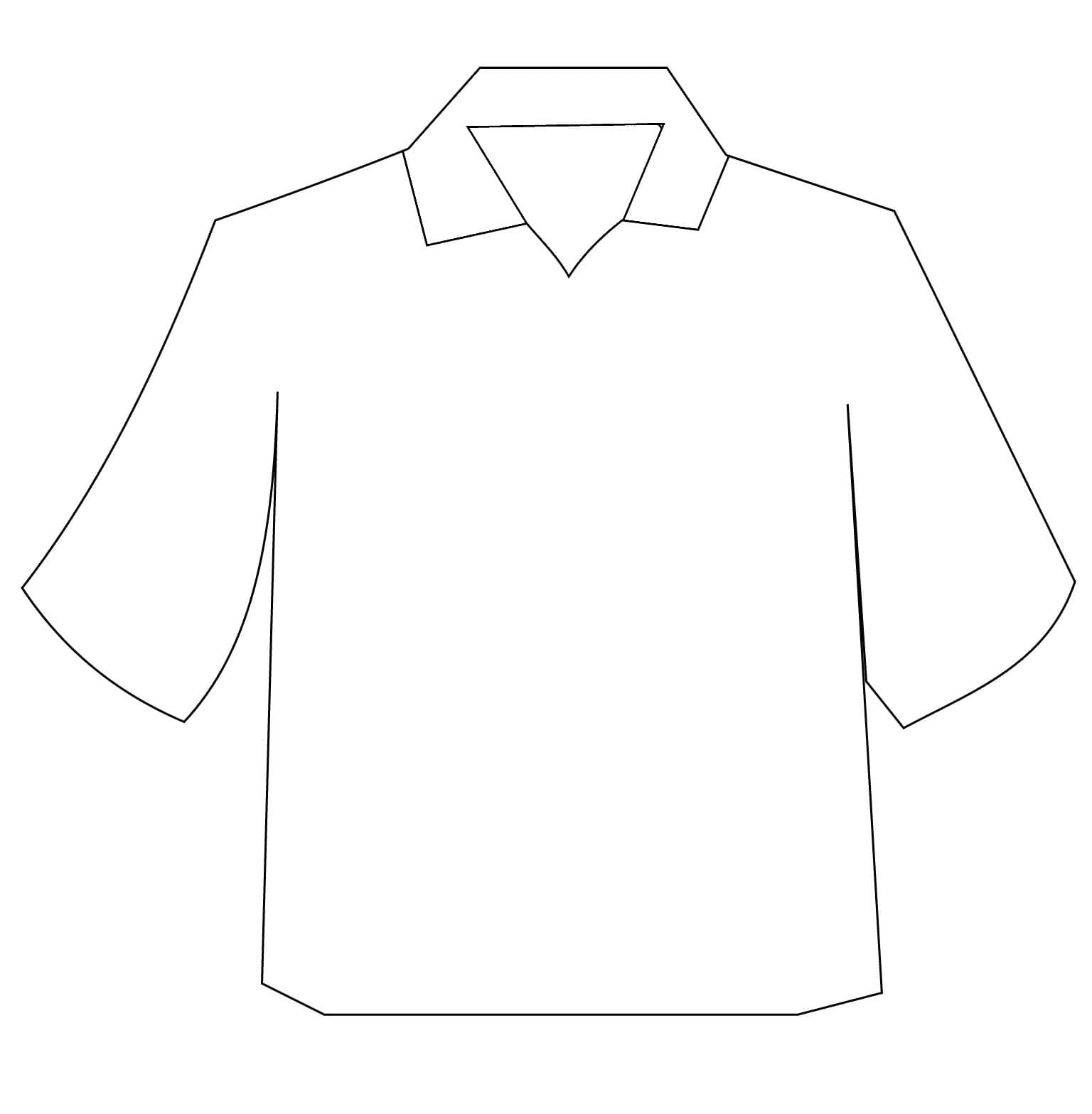 Kolay Tişört Boyama Sayfası