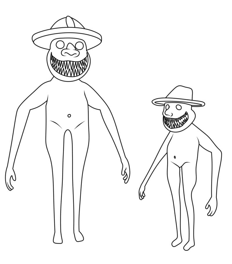 Kolay Zoonomaly resim Boyama Sayfası