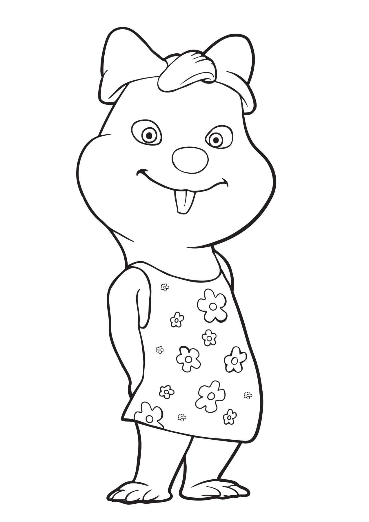 Köstebekgiller 2 Boyama Sayfası