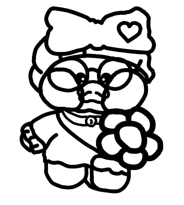 Küçük Lalafanfan Duck Boyama Sayfası