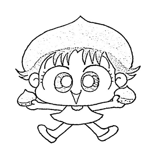 Küçük miiko çiz Boyama Sayfası